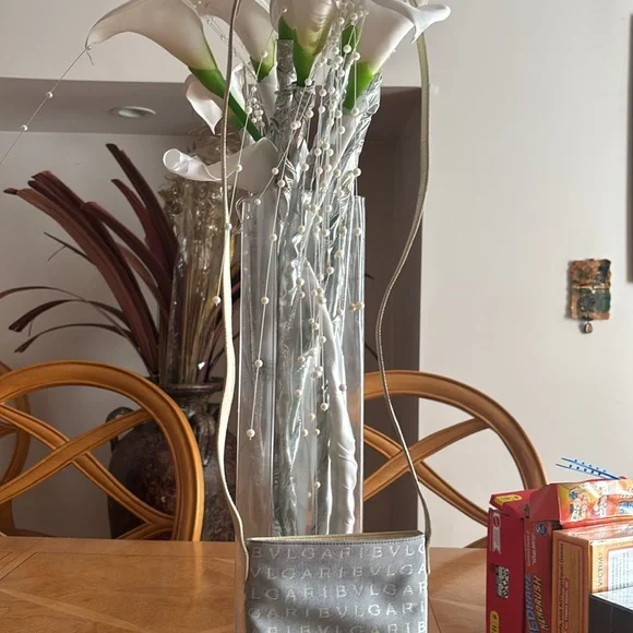 EUC Bvlgari Denim Mini Pouchette Shoulder Bag - Picture 8 of 11